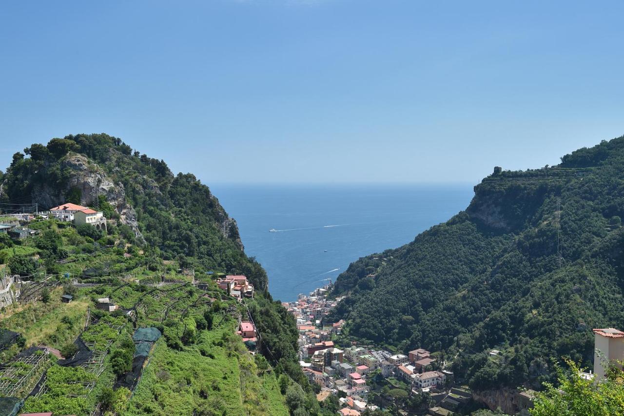 Amalfi Sea View Villa Scala Exterior foto